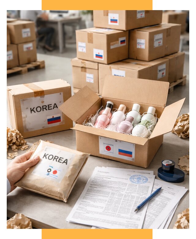 Доставка косметики из Кореи от 8698 р. под ключ | СетСервис-Срт