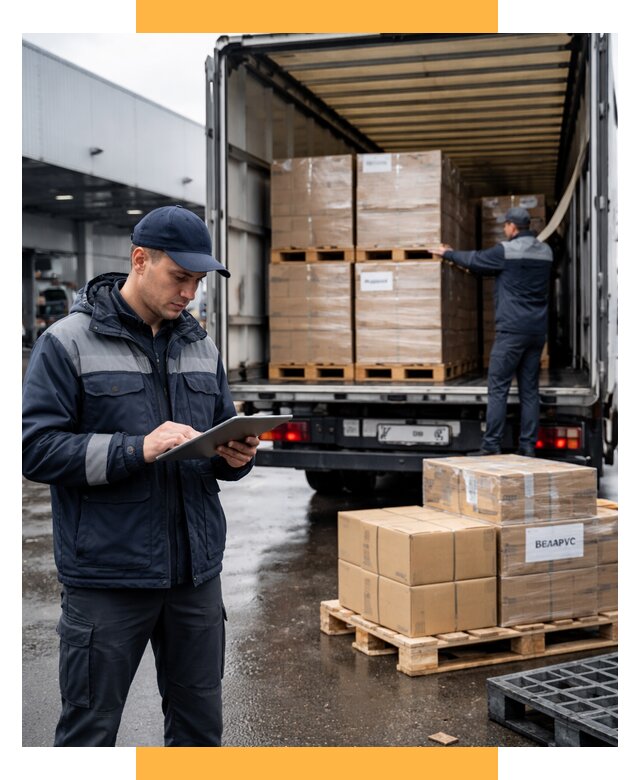 Доставка грузов из Беларуси от 15350 р. логистика СетСервис-Срт