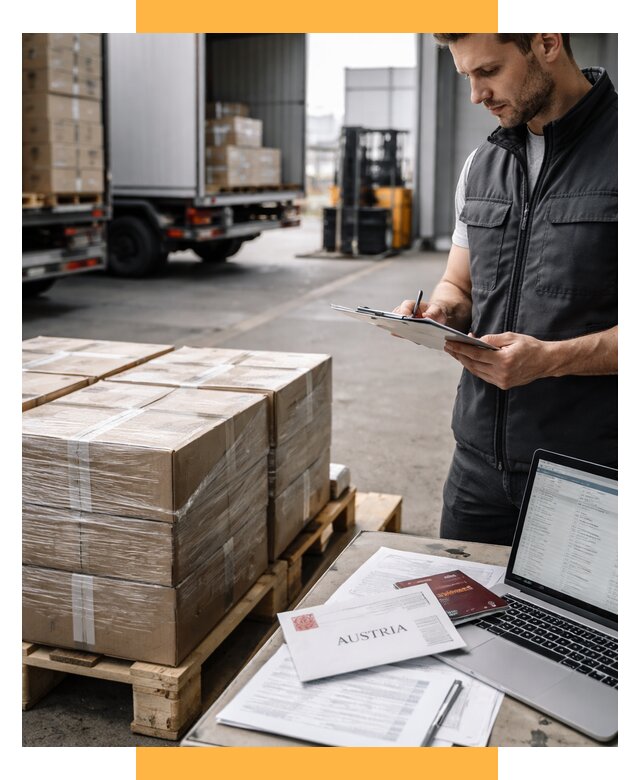 Доставка в Австрию от 66515 р. Логистика и экспорт СетСервис-Срт