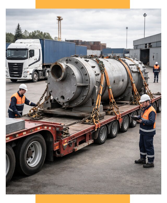 Перевозка тяжеловесных грузов под ключ от 153495 р. | СетСервис-Срт