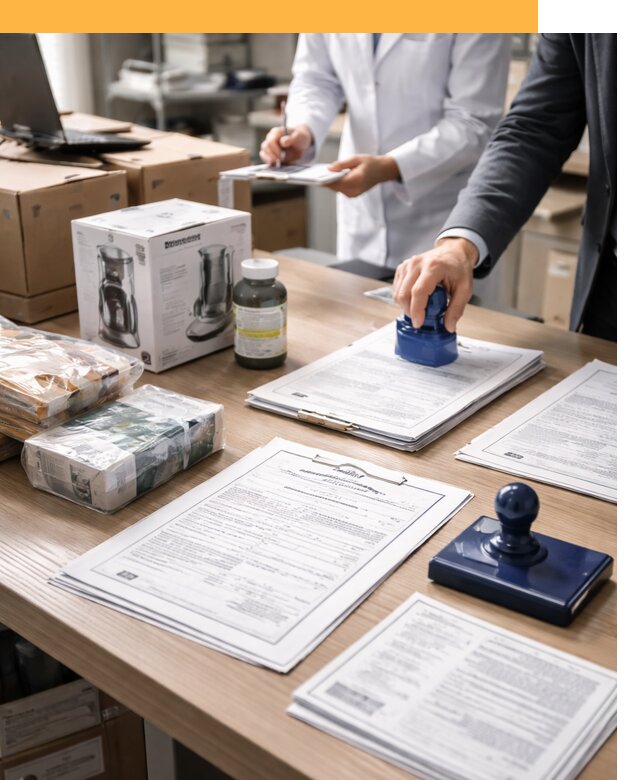 Сертификация импортных товаров от 12280 с таможенным сопровождением